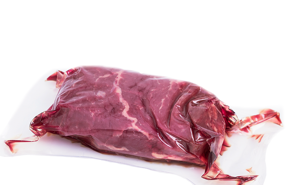 Kött i vacuumförpackning