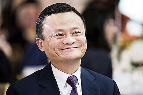 Jack Ma Medgrundare av e-handels­jätten Alibaba.