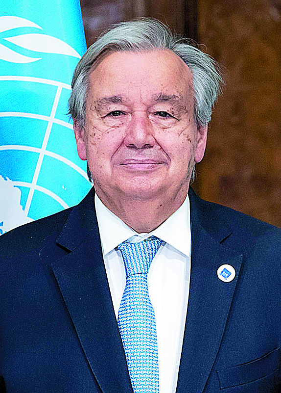 António Guterres FN:s general-sekreterare.